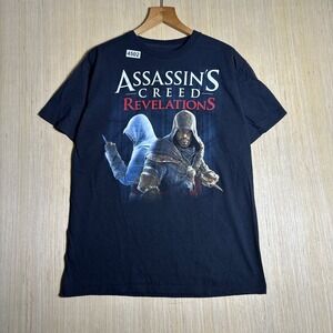 Assassin's Creed Revelations Shirt Mens Large Black Short Sleeve Graphic Print